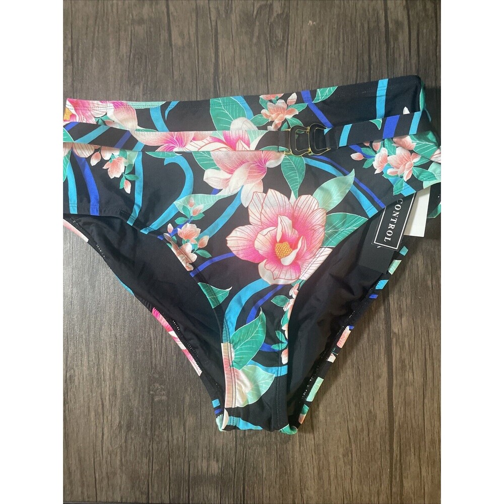La Blanca Sunlit Soiree Shirred Band Bikini Bottoms Size 12 NWT